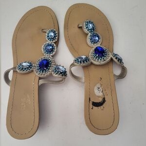Sandals Blue Bling Size 8 1/2 M